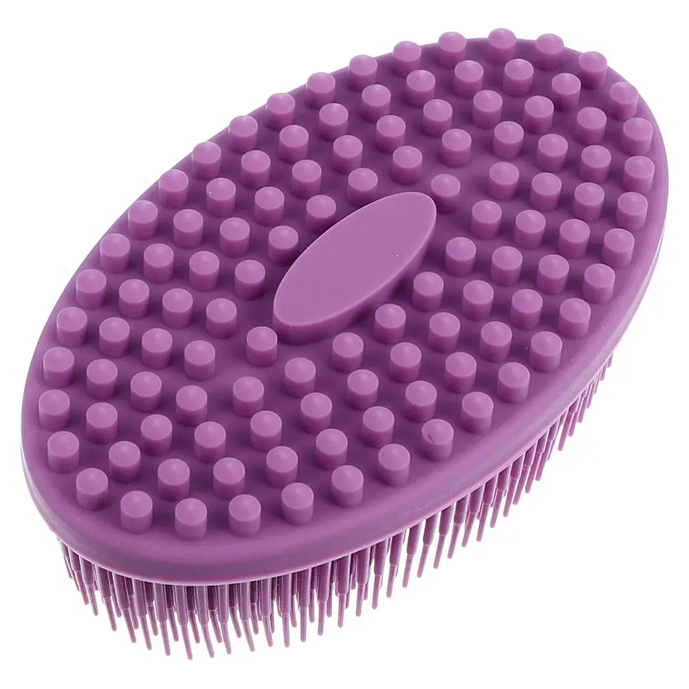 Baby Silicone Bath Scrubber Shower Brush Soft Gentle Exfoliating Massage Tool for Infants Toddlers Kids Adults Travel Gym Pool