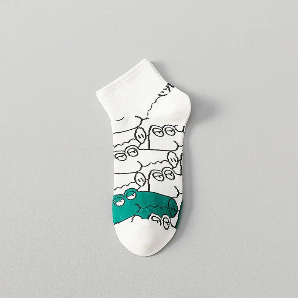 

5Pairs Classic Cotton Men's Mid-calf Socks Non-slip Hosiery Men Tube Socks Simple Breathable Sports Ankle Sock Summer