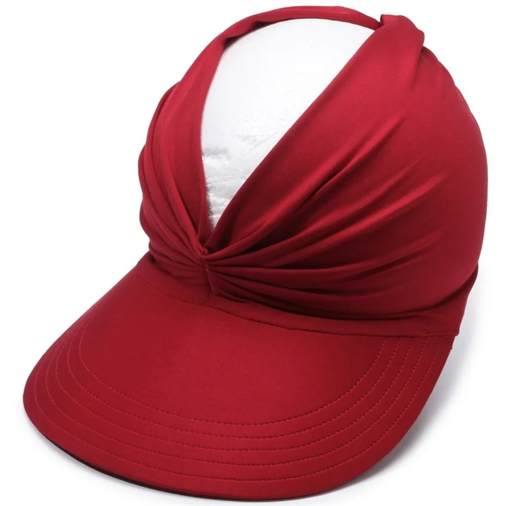 

Anti-UV Empty Top Sun Hat Wide Brim Elastic Women Sun Protection Hats Hollow Top Anti Sun Hollow Top Baseball Caps Adult