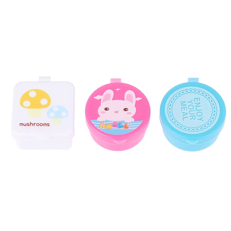 4Pcs Lunch Bento Sauce Container Cute Design Portable Plastic Condiment Dispenser Squeeze Mini Salad Ketchup Bottle