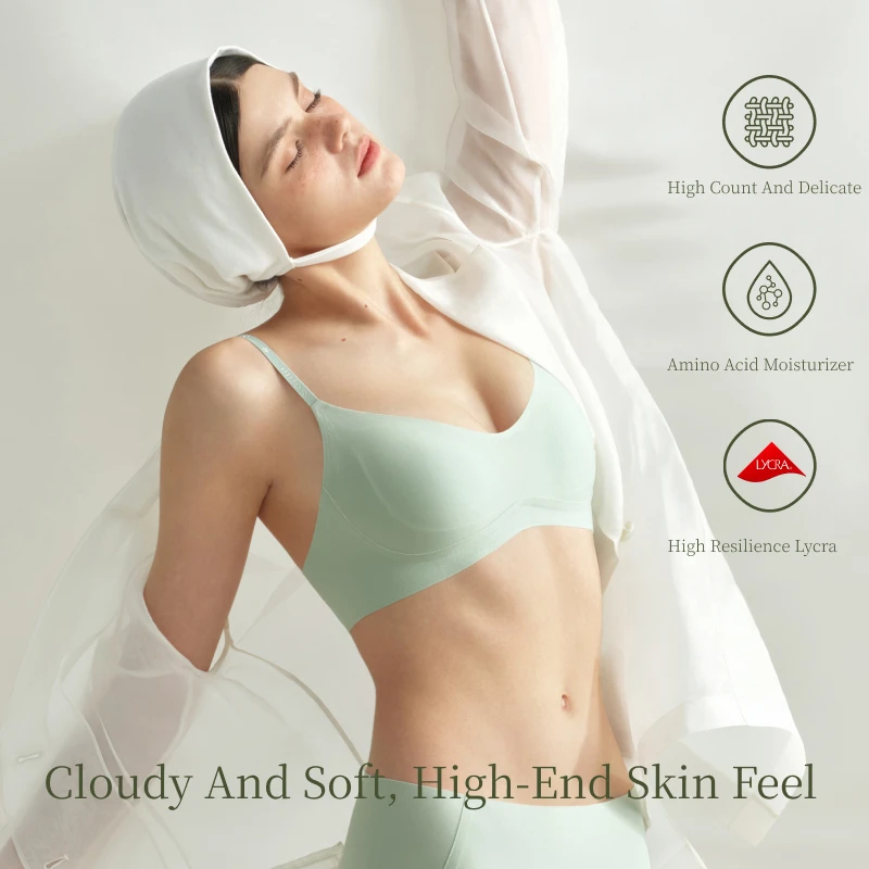 حمالة صدر نسائية لاسلكية من SUJIIN بدون خياطة حمالات صدر صغيرة داعمة للنساء حمالات صدر رفيعة مضادة للترهل قابلة للتنفس MX327