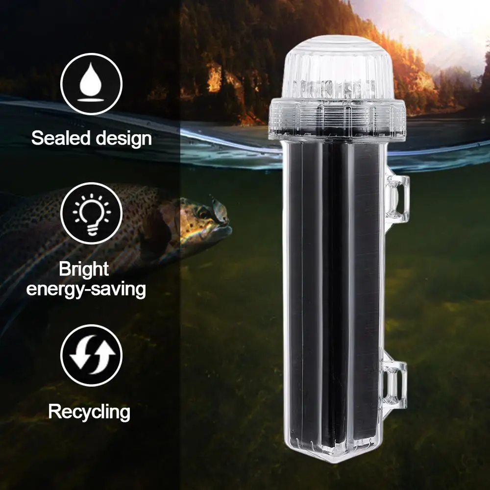 Luz de marca de red Solar, luz de ancla impermeable, luz de señal de boya, luz de advertencia de Flash de red, luz de navegación marina