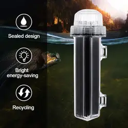 Solar Net Mark Light Waterproof Anchor Light Buoy Signal Light Net Flash Warning Light Marine Navigation Light