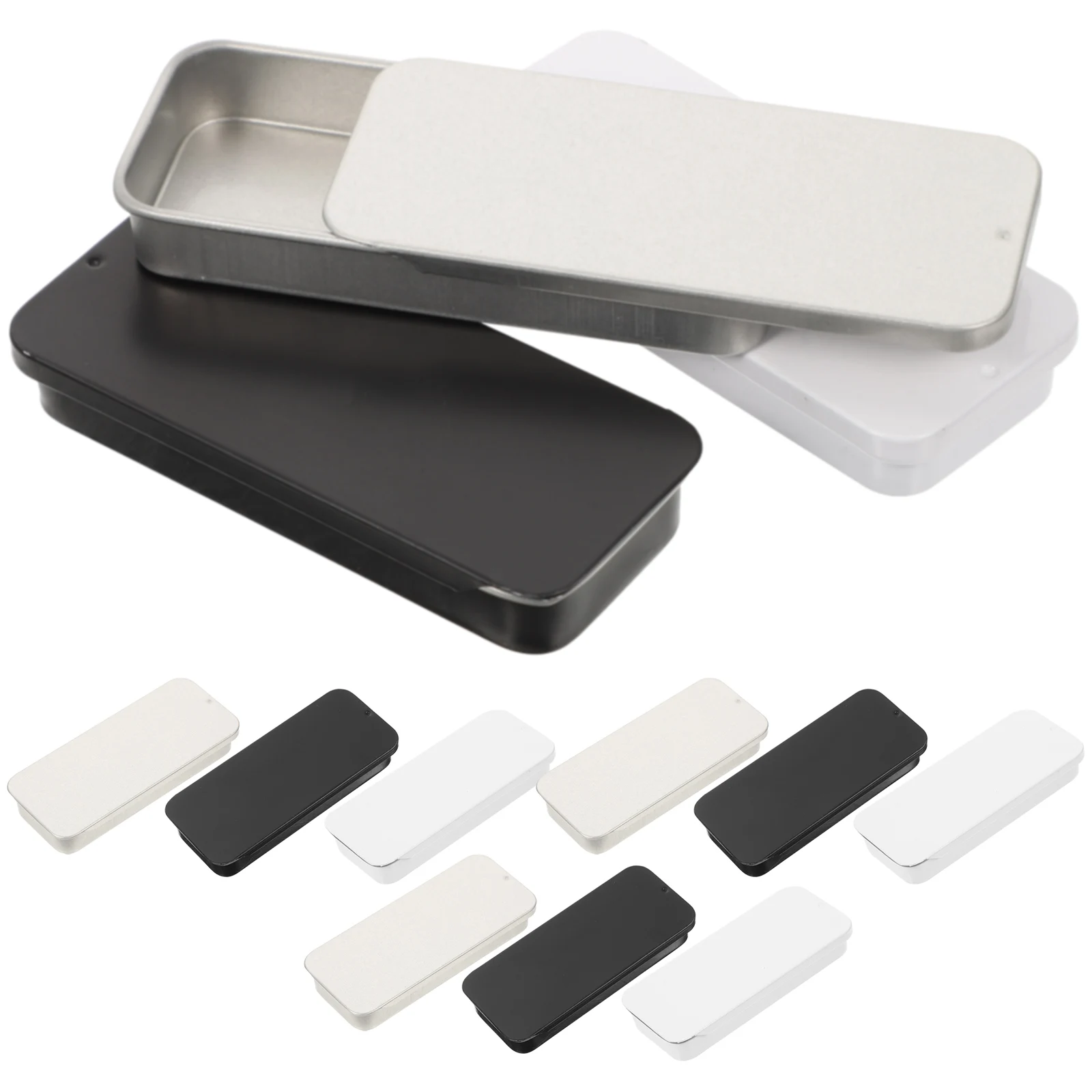 

12 Pcs Iron Box Storage Portable Small ganizer Craft Container Metal Tinplate C y Boxes Container ganizer Multi function