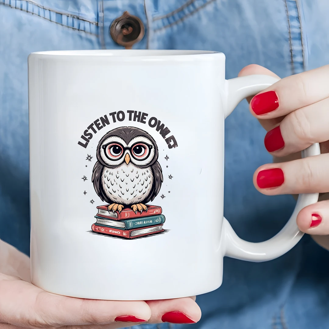 

Owl-shaped 11oz Coffee Mug + Kids Learning Cup + Christmas Gift Cup + Office Home Cup
