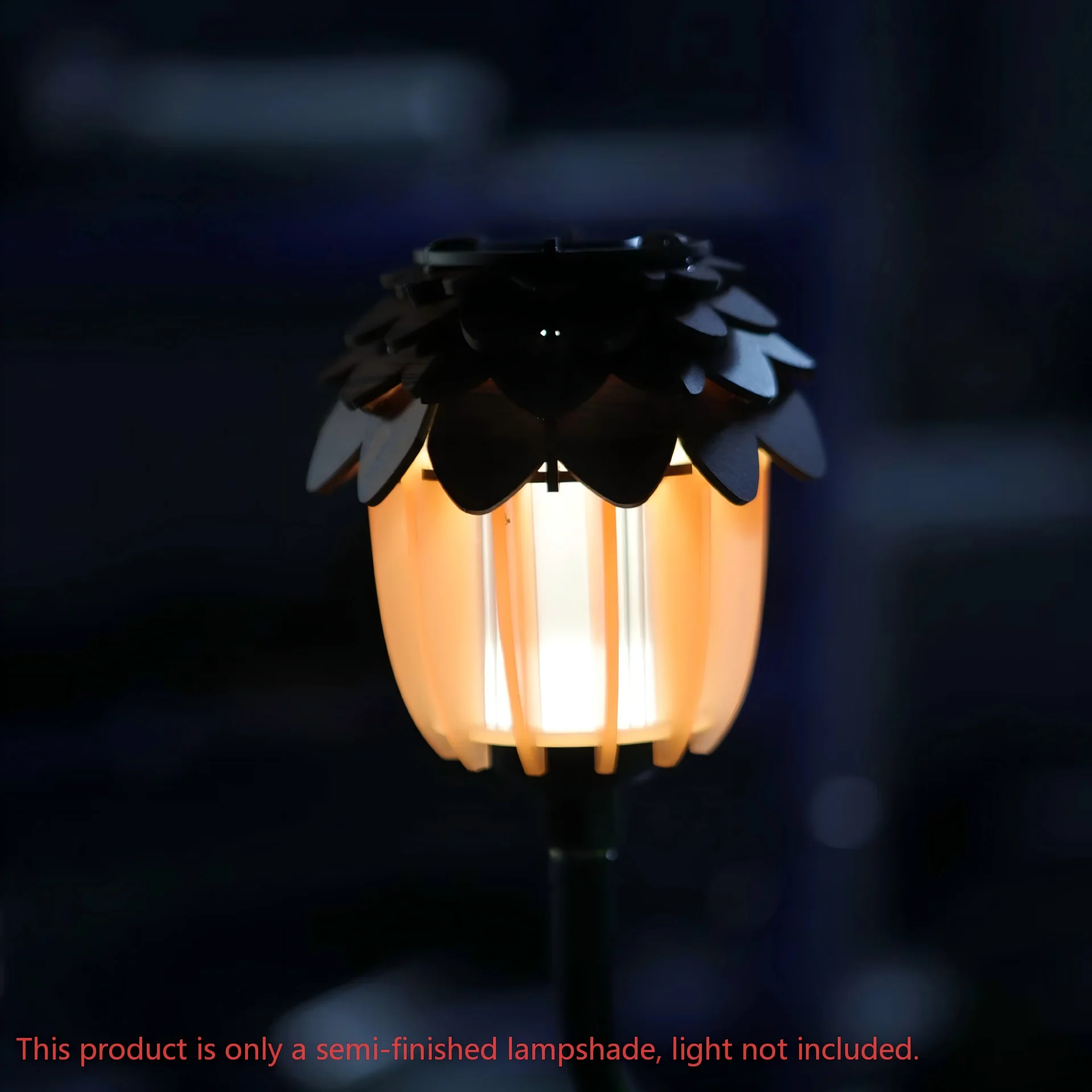 Pinecone Shape Lantern Shade DIY Wooden Lamp Cover for Camping GZ Lantern Handmade Outdoor Hanging Light Shade for Camping Tent view 2