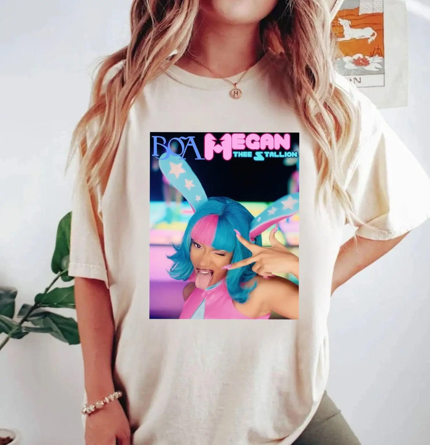 Ограниченная серия, Меган Тори, жерельон, рубашка, Меган Тори, жерельон, жерельон, футболка, рубашка, рэпер Мег
