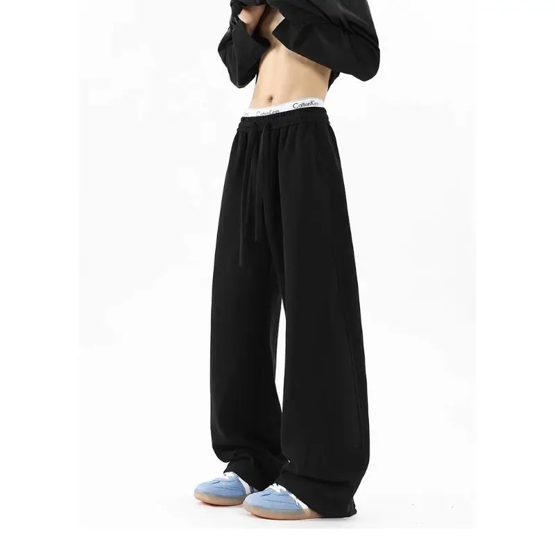 American Scimitar para homens 2025 primavera e outono verão nova marca na moda esportes slings solto em linha reta calças casuais