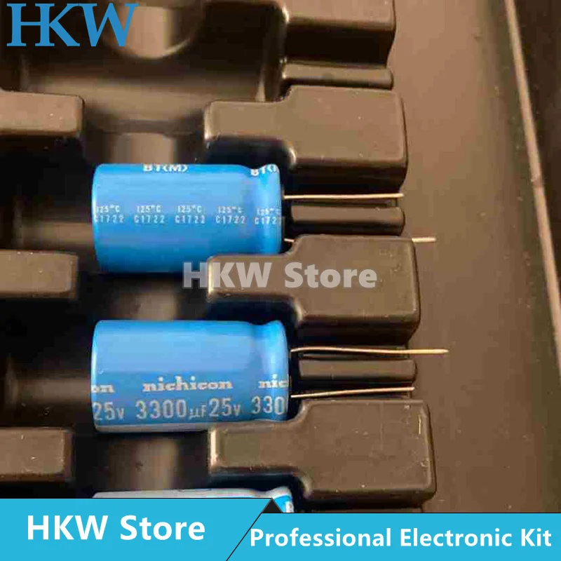 10pcs/lot 3300UF 25V 18X31mm Nichicon BT Series Capacitors 125 Degrees  25V3300UF 3300UF25V 18*31mm