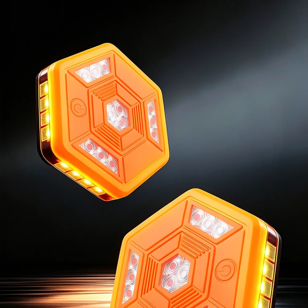 Rechargeable LED Roadside Warning Beacon Light Emergency Flare Safety Signal For Automotive Breakdown Hazard Repair Tool Gear