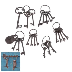 Large Iron Key Skeleton Key Decorative Antique Style Decorative Wine Cellar Key Castle Key for Home Wall Decor