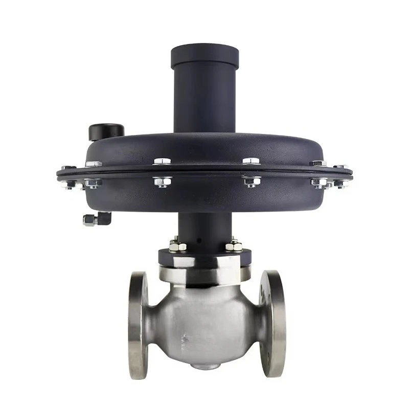 Self-operated micro-pressure regulating valve, gas seal protection system, large storage tank gas control valve