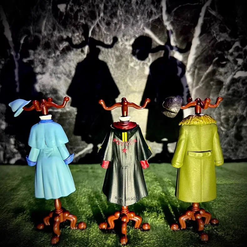 Bandai Gashapon Harry Potter Anime Figure Set - 3Pcs Collectible Models Cute Torso Toys for Kids Gift Ideal Home Decor