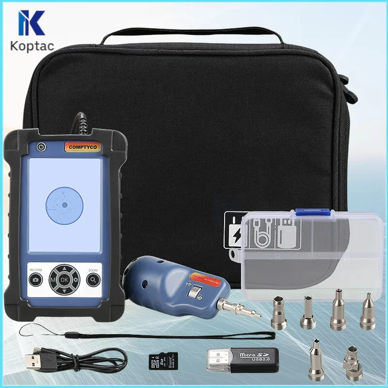 

AUA-400 Fiber Optic Inspection Scope Probe Support UPC and APC Monitor Fiber Optic Scope Fiber Microscope