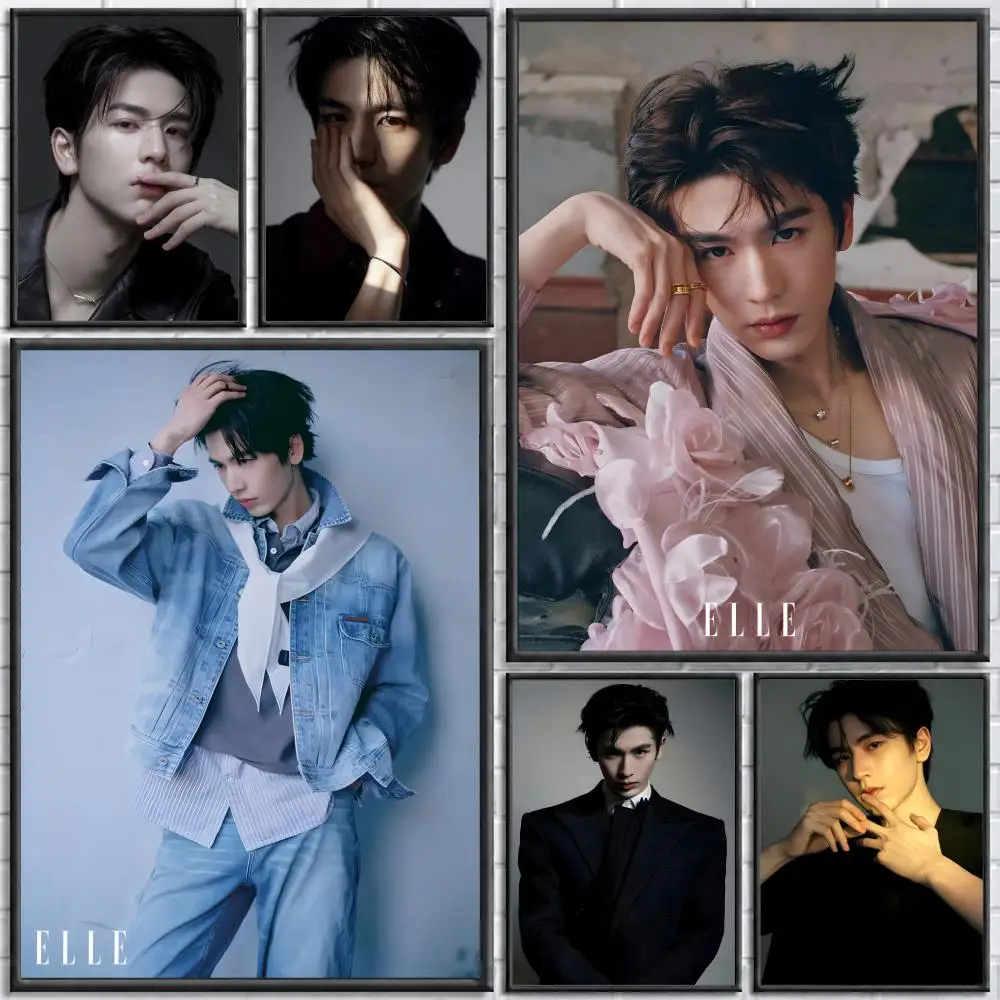 Actor Zhang Linghe Poster Self-adhesive Art Waterproof Paper Sticker Coffee House Bar Room Wall Decor