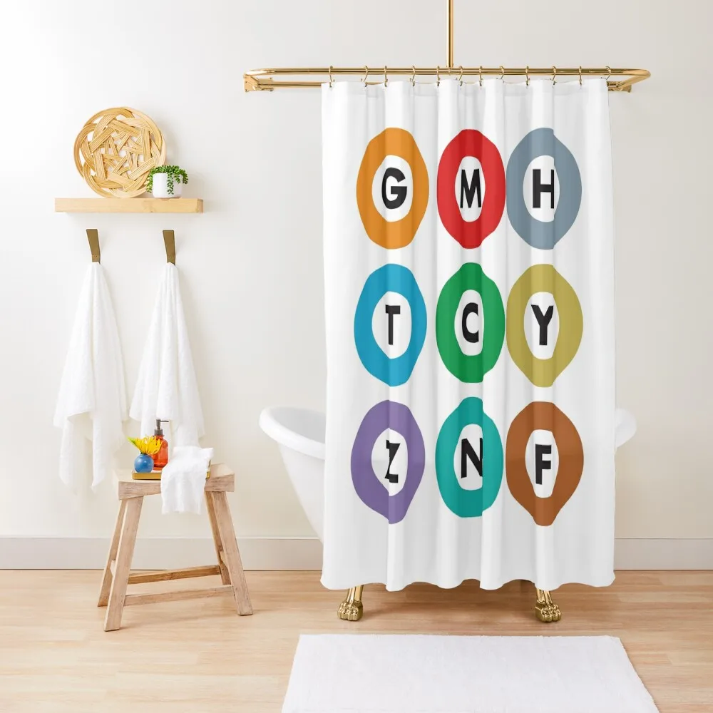 

TOKYO METRO Shower Curtain Bathroom And Shower Toilet Accessories Bathroom Bathroom Deco Waterproof Shower Curtain