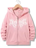 Streetwear Fashionable Zipper Hoodie Casual HIP HOP Hoodies Jackets Boys Girls Y2k Zip Up Sweatshirt Spring Autumn 4