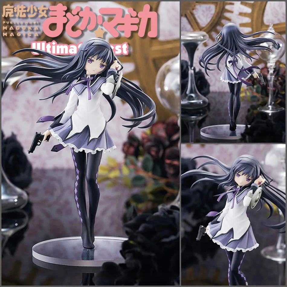 17 cm große Madoka Magica-Figur, Akemi Homura, Anime-PVC-Modell, Geburtstagsgeschenk, Ornamente, Sammlerspielzeug, Puppe, Kindergeburtstagsgeschenk