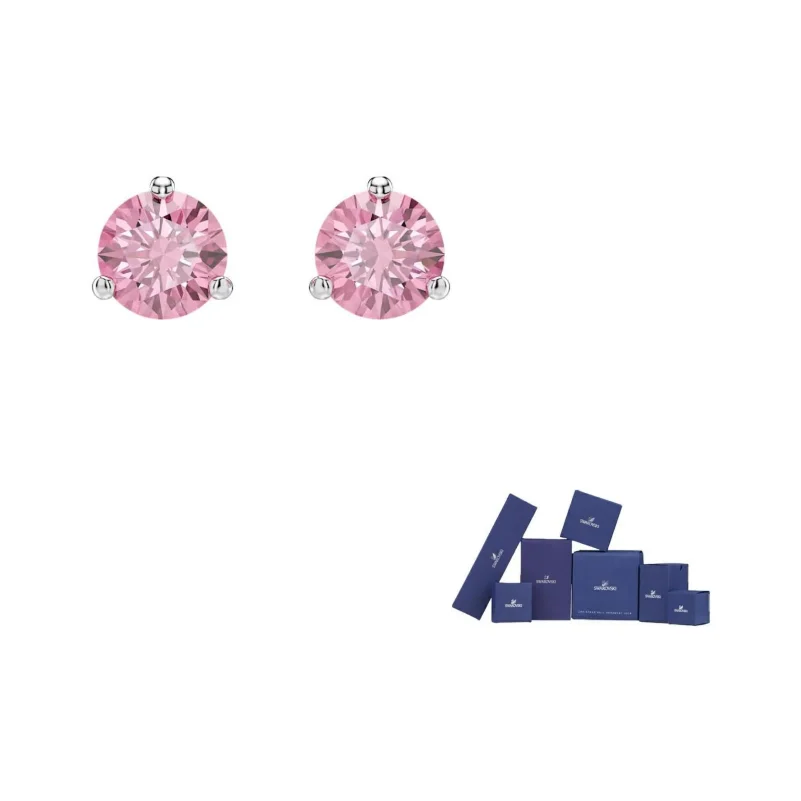 

Swarovski Solitaire Stud Earrings Women's Pink 5717577