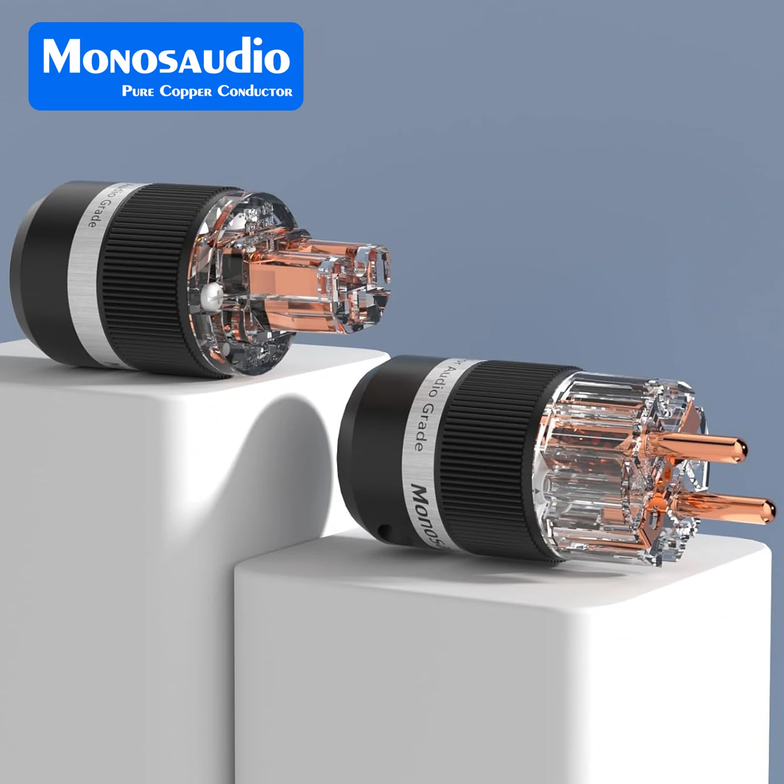 Monosaudio E101/F101 النحاس النقي Shuko موصل الطاقة عالية الجودة الاتحاد الأوروبي نسخة محول القابس الطاقة مرحبا نهاية كابل الطاقة جاك