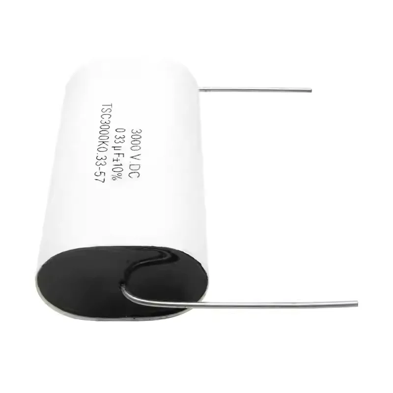 Non inductive axial IGBT non inductive absorption capacitor 3000VDC 0.33UF 3000V high stability and low loss