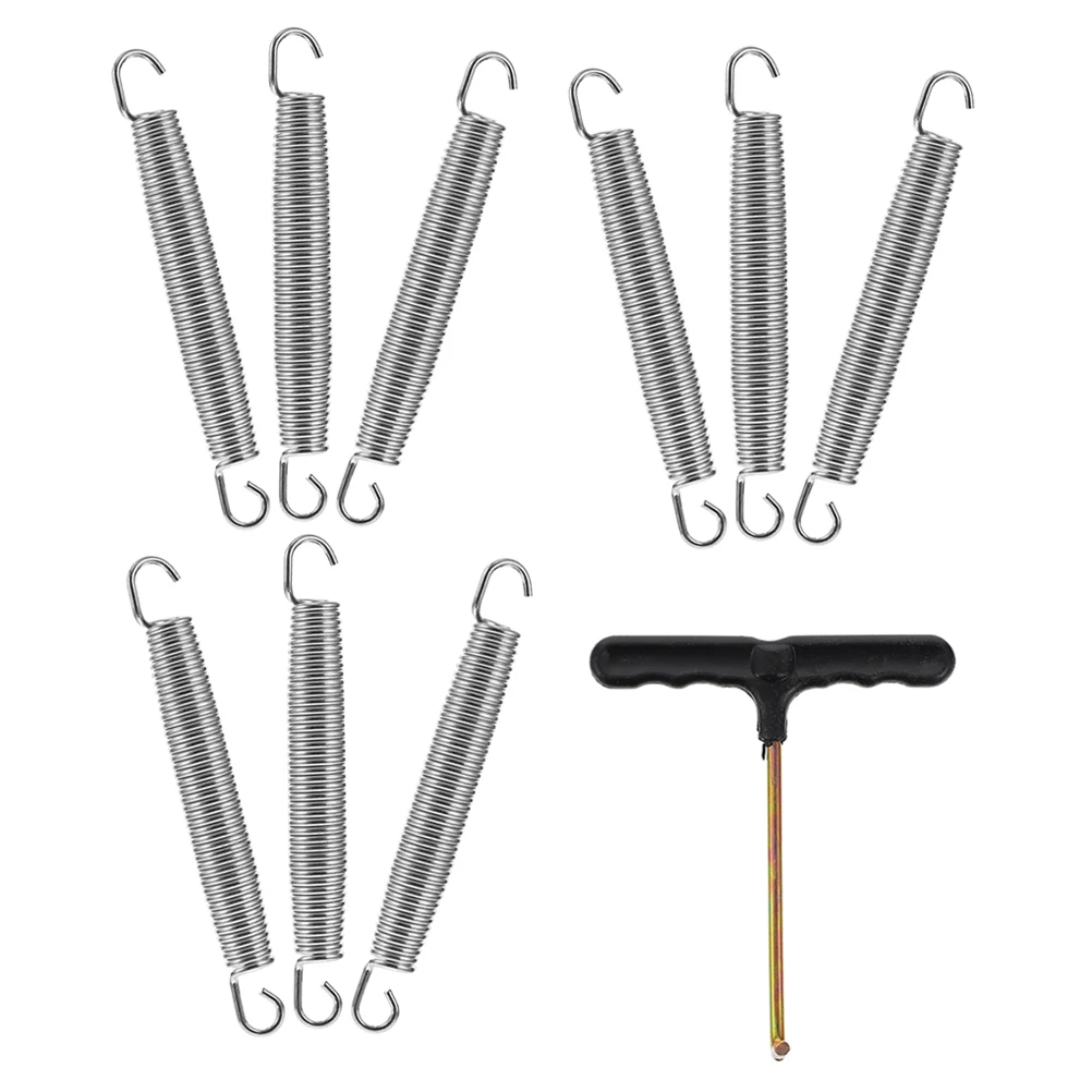 

1 set Trampoline Springs Galvanized Steel Wire Mini Compression Tool Drag Hook Portable Bounce Accessories Set Replacement Parts