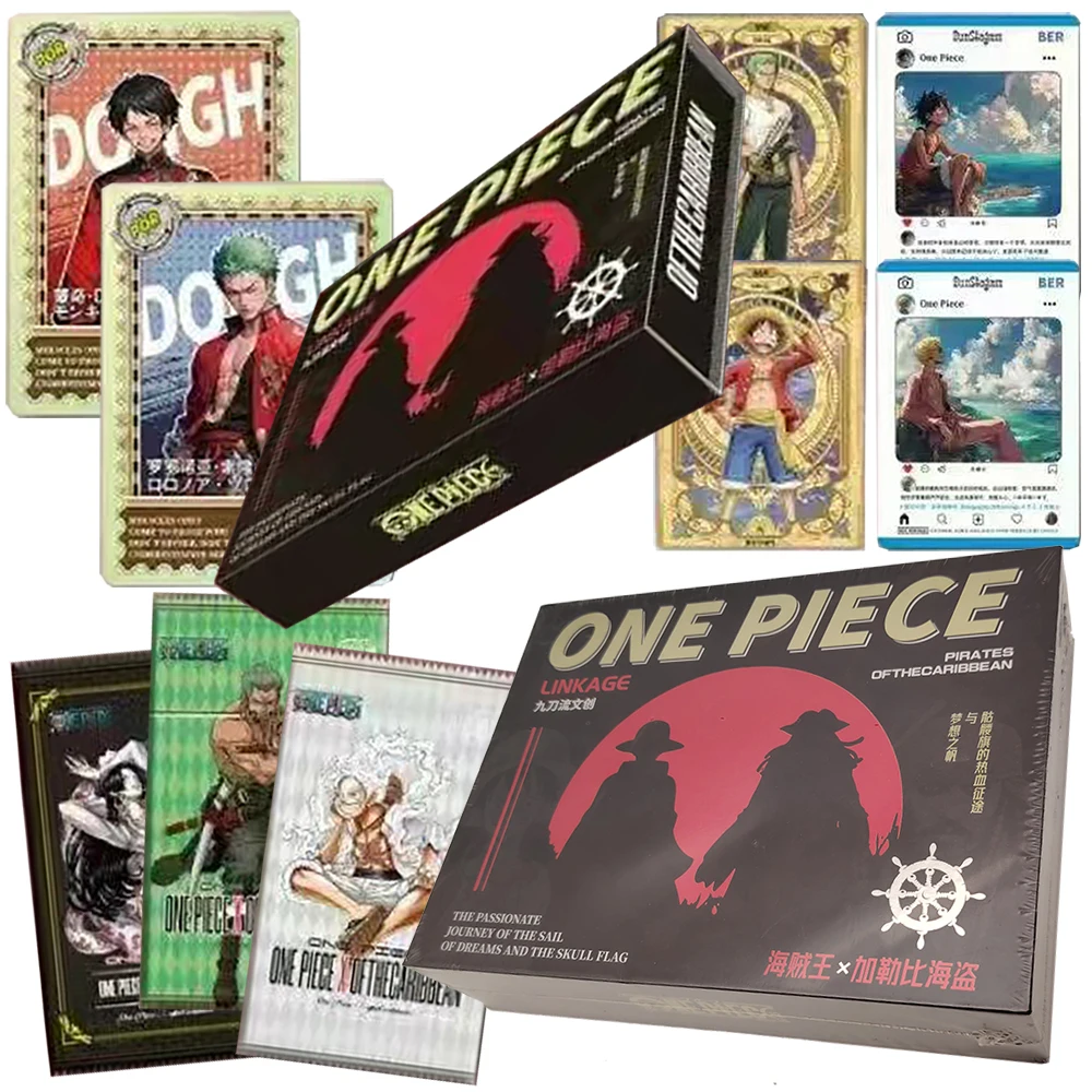 One Piece x Pirates of The Caribbean Character Collection Card Kid's Like Anime Movie Creative Peripheral Exquisite Design Card