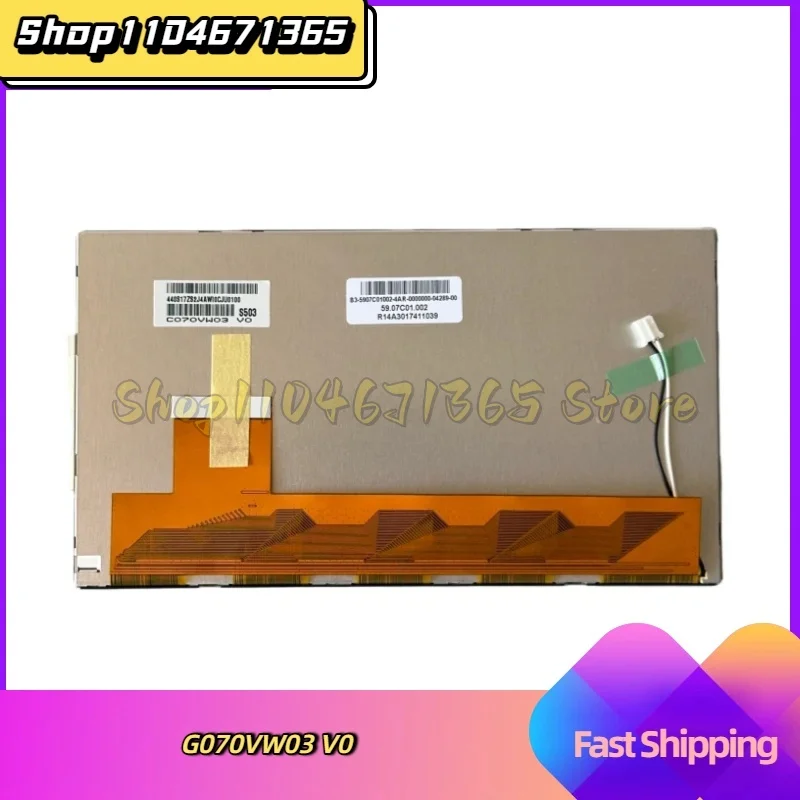 C070VW03 V0 7 Inch LCD Display Panel Screen Module for Car Navigation Repair Replacement