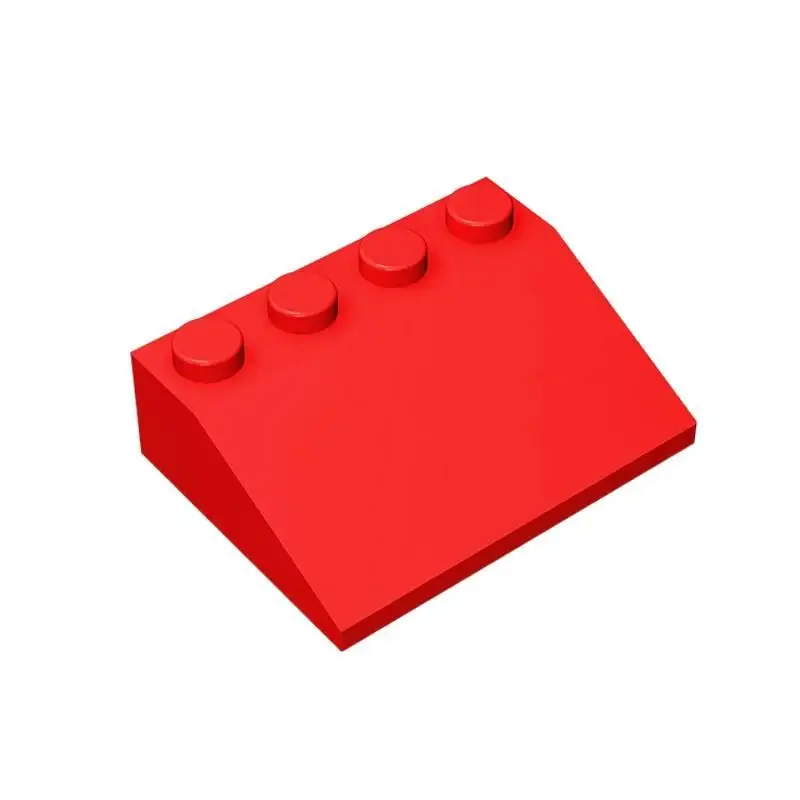 100Pcs 3297 3X4 Slope 4Dots Building Blocks Moc Accessories Compatible With Brick Construction Children Toys Gift Box