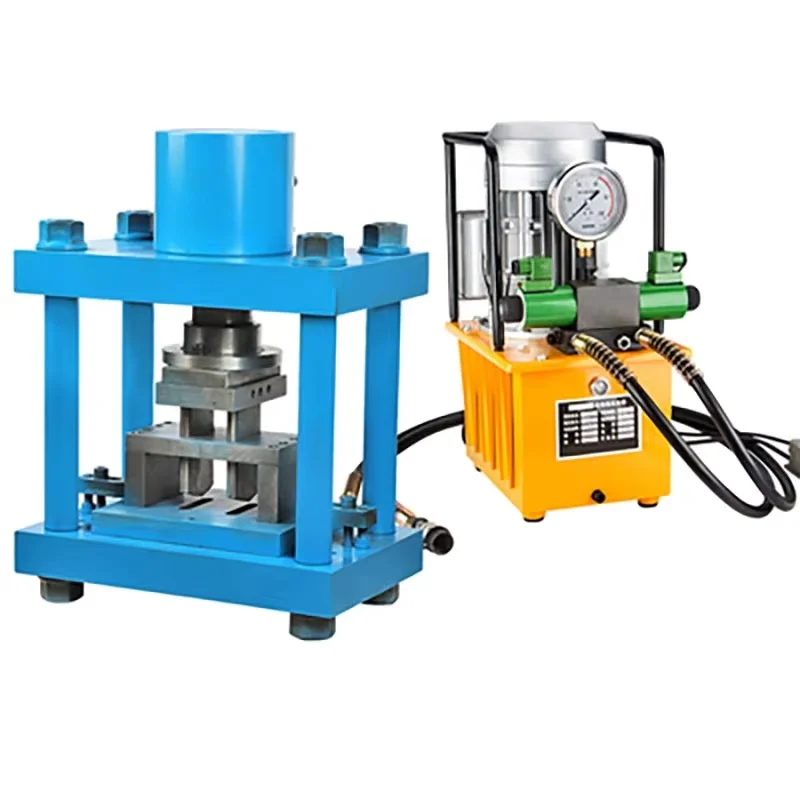 Large-tonnage hydraulic channel steel double-hole machine iron plate channel steel processing machine puncher
