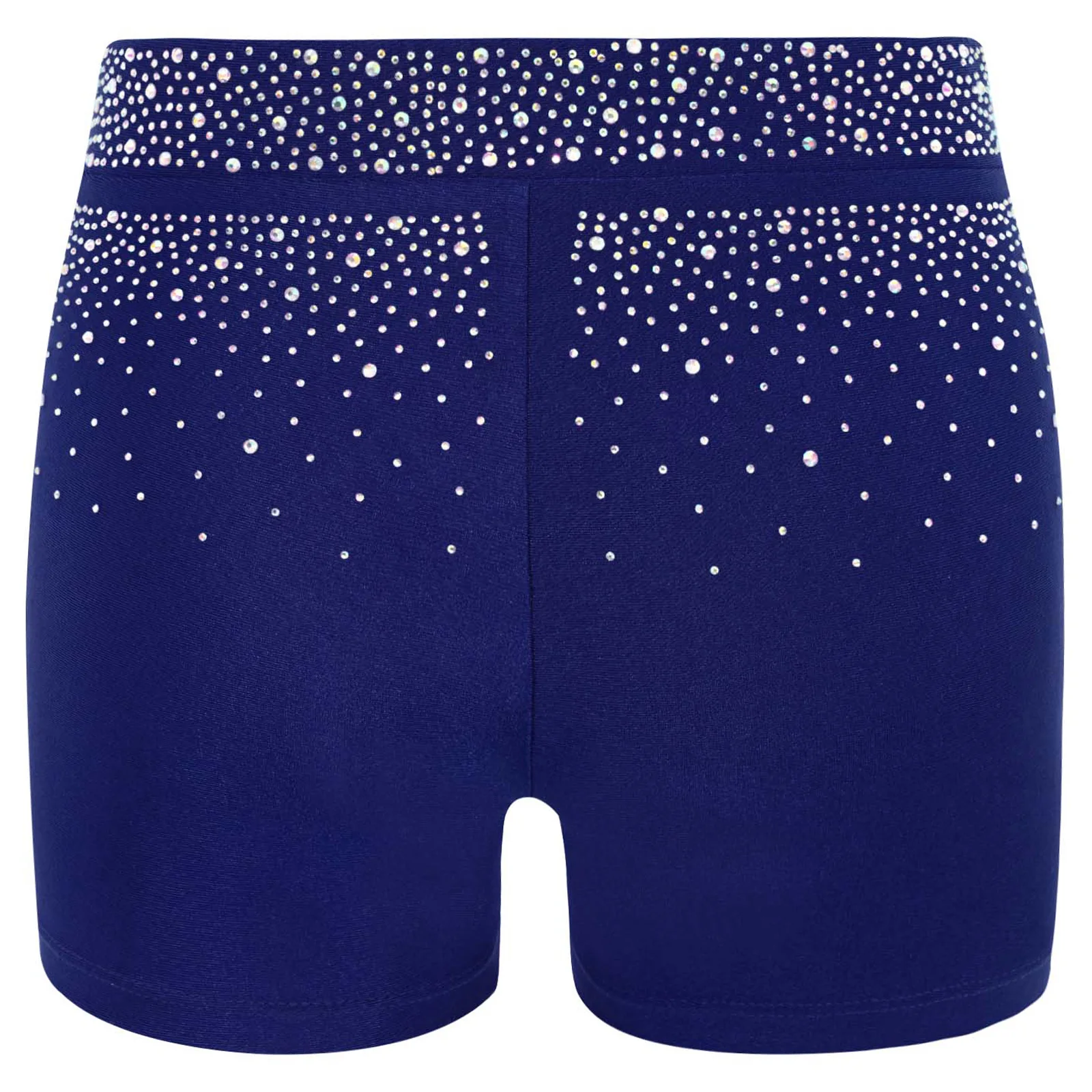 أطفال بنات الشكل التزلج الرقص قصيرة تألق الراين الخامس الجبهة بسط السراويل ل البهلوانية الجمباز أداء الباليه #2