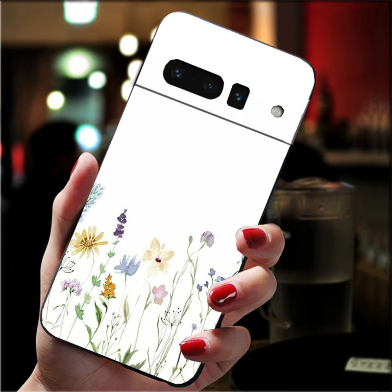 Funda de teléfono de flores silvestres para Google Pixel 10 9 Pro XL 9A 8 7 6 Pro Pixel 8A 7A 6A Pixel 8 7 6 5