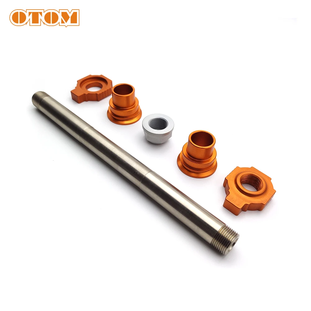 OTOM Motorcycle Front Rear Axle Kit Nut Bushing Liner Fork Wheel Shaft Sliders Cap Crash Protector Swingarm For KTM HUSQVARNA FC