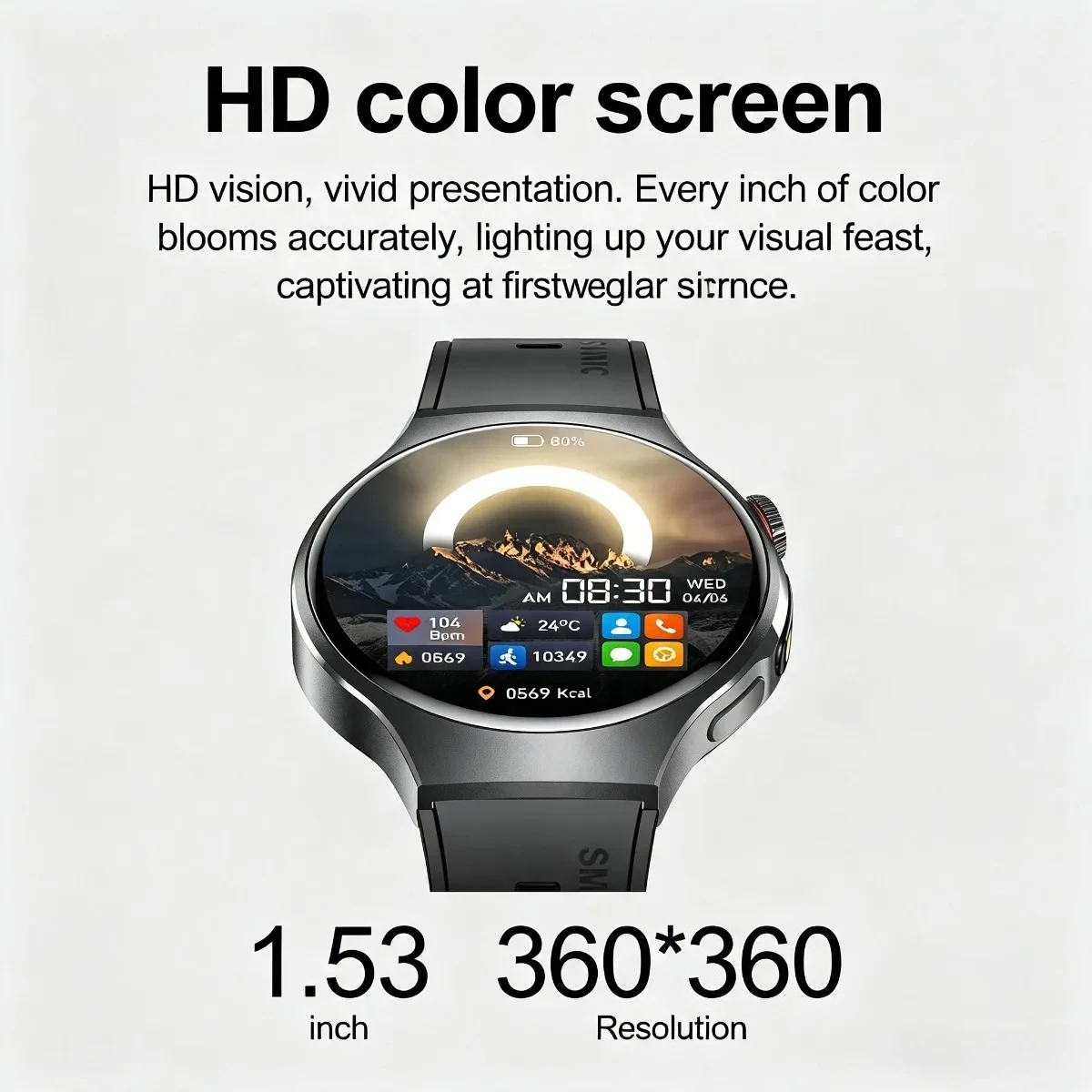 Smart Watch Men :Bluetooth Calls High-power Flashlight Health Monitor Sports Mode 5.4BLE Low Power Consumption SmartWatch 2025