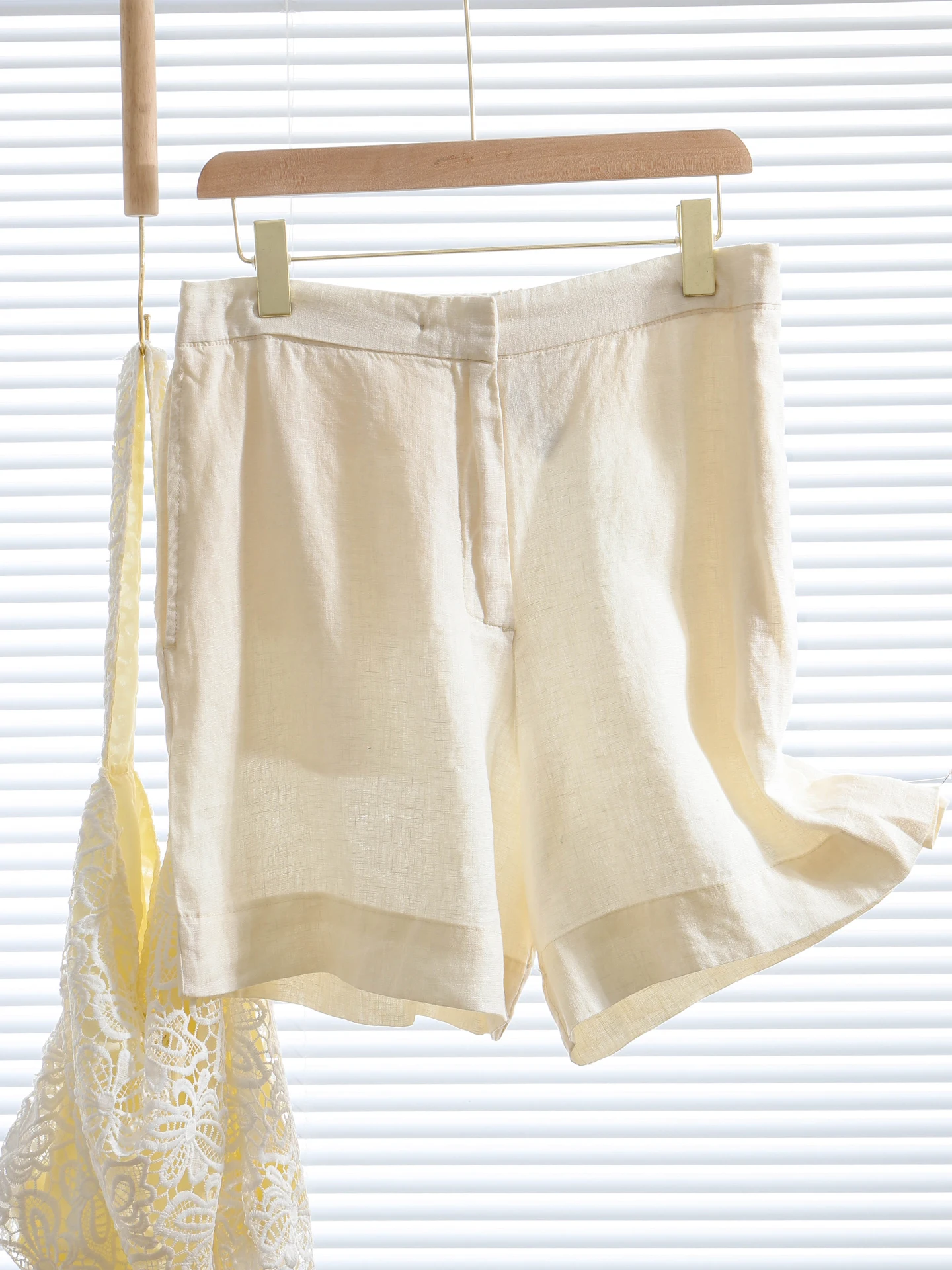 Retro Linnen Wijde Pijpen ort Broek Vrouwen Zomer Losse Hoge Taille Slanke Rechte Katoen Linnen Casual Broek A-lijn ket Ontwerp