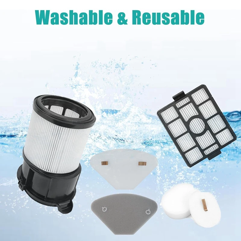 قطعة بديلة لمرشح المكنسة الكهربائية Shark IP3251/IP3251C/IP3252/IP3251EUT وفلتر محطة قاعدة القطن