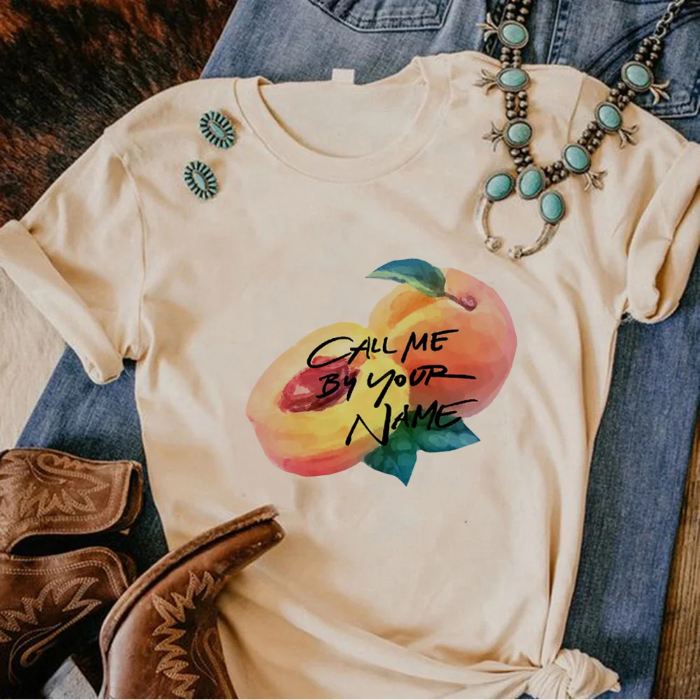 Call Me by Your Name tshirt women streetwear Y2K t-shirts girl graphic designer clothing