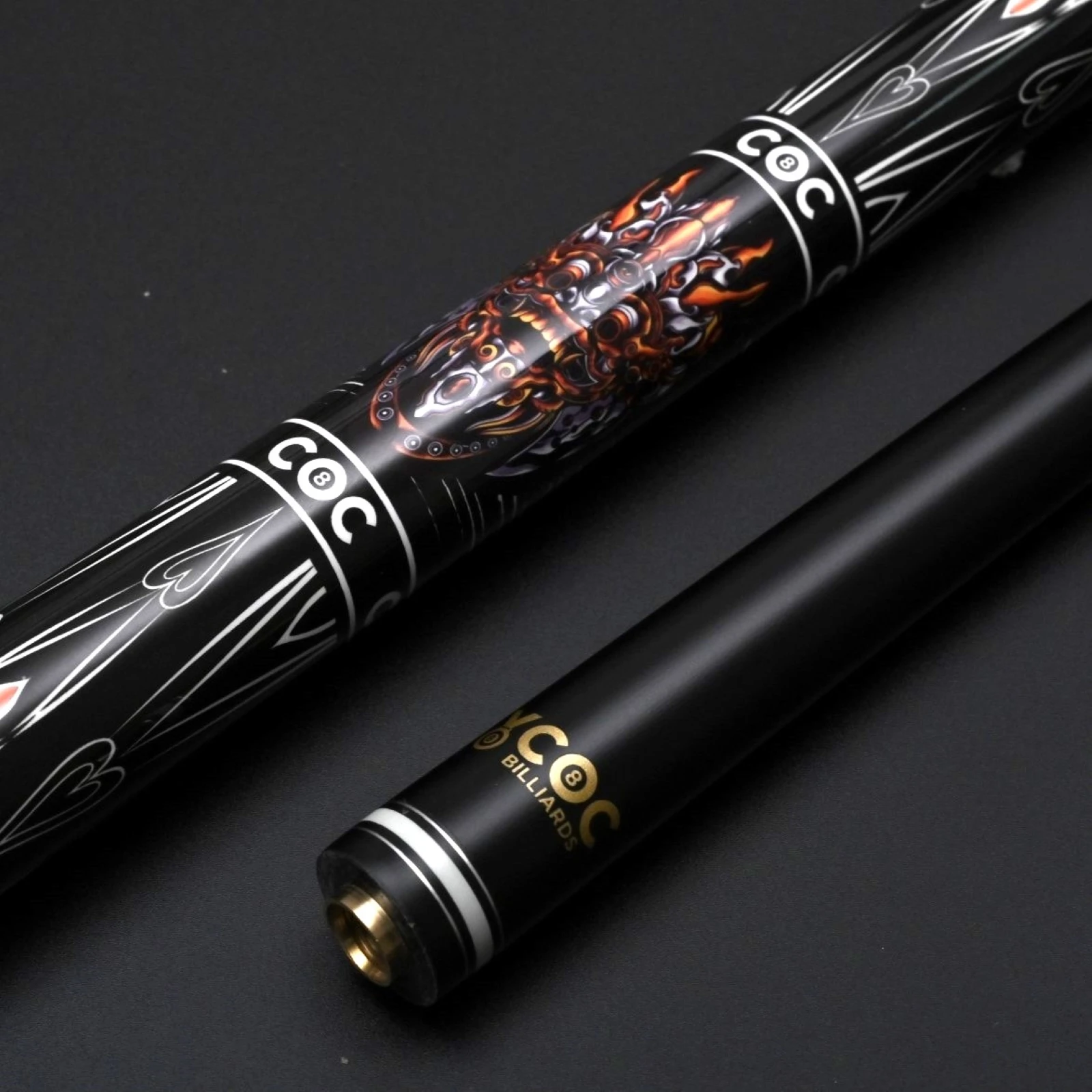 

Professional Carbon Fiber Cue: 12.5mm Tip, Quick Stainless Joint, Anti-Bend, Premium Finish
