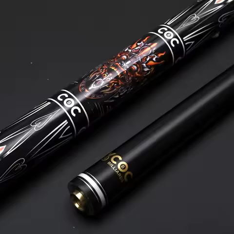 High-gloss Pool Cue with Custom Pattern, 12.5mm Multi-layer Tip &amp; Quick Joint for 9-Ball (Halloween &amp; Christmas Gift Idea)