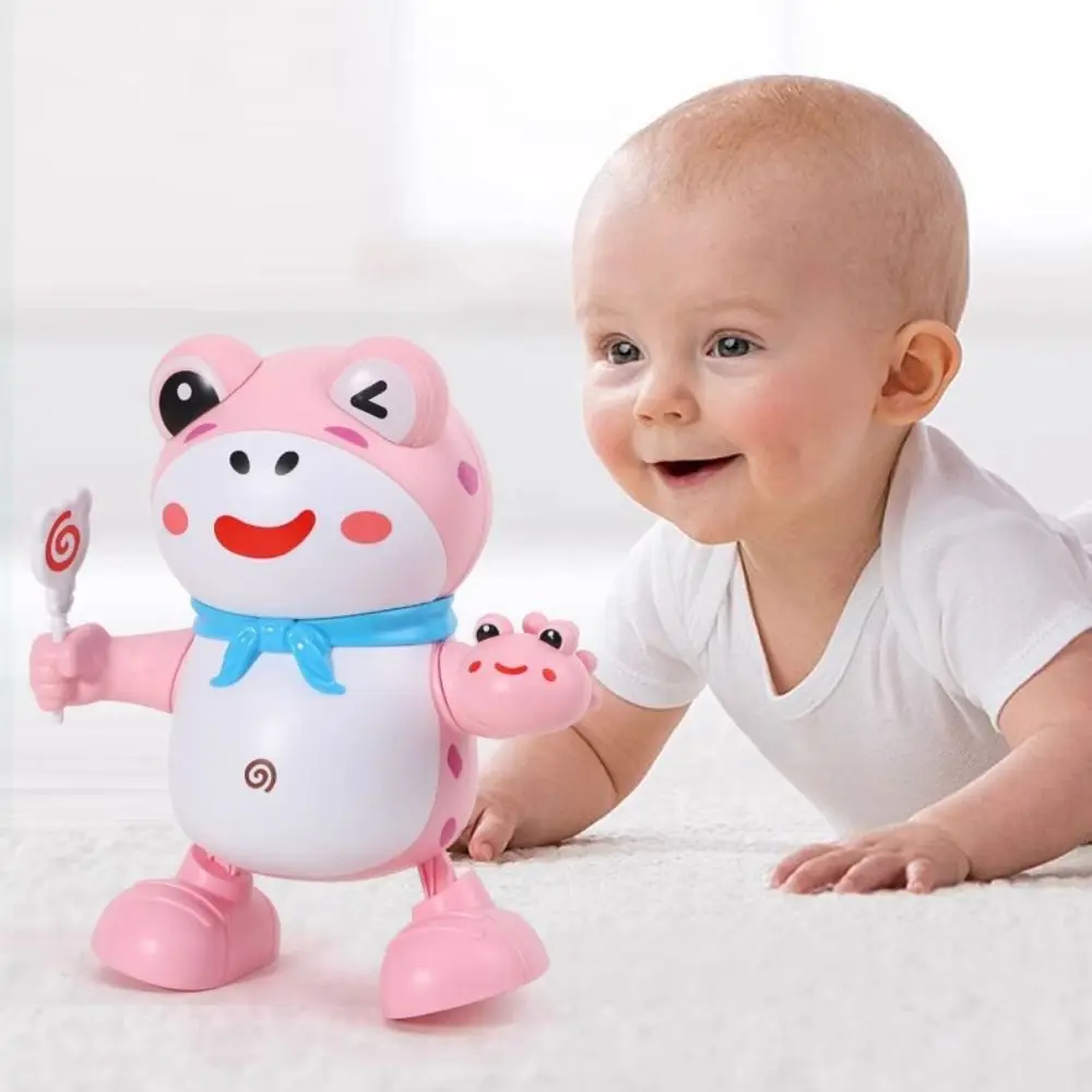 Lichter und Geräusche tanzen Frosch Spielzeug niedlich lustig schütteln den Körper Tier Baby Spielzeug Cartoon Tier interaktive Musikspiel zeug Kinder