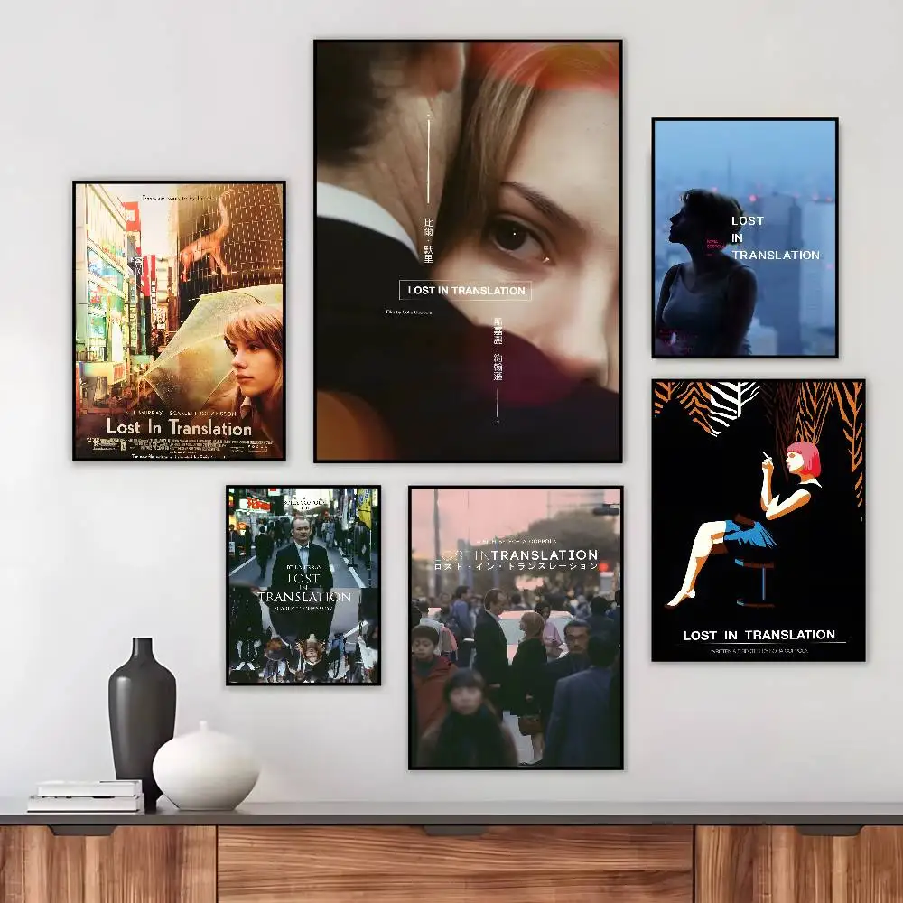 Minimalist Movie Lost in Translation Poster canvas HD aesthetic Printing Paper Wall Art for Living Room Bar fashion Home Decor