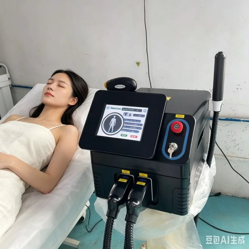 2in1 Q-Switched Nd:Yag Picosecond Laser Machine for Tattoo & Pigment Removal Chloasma Treatment And Ice Cooling Hair Removal for