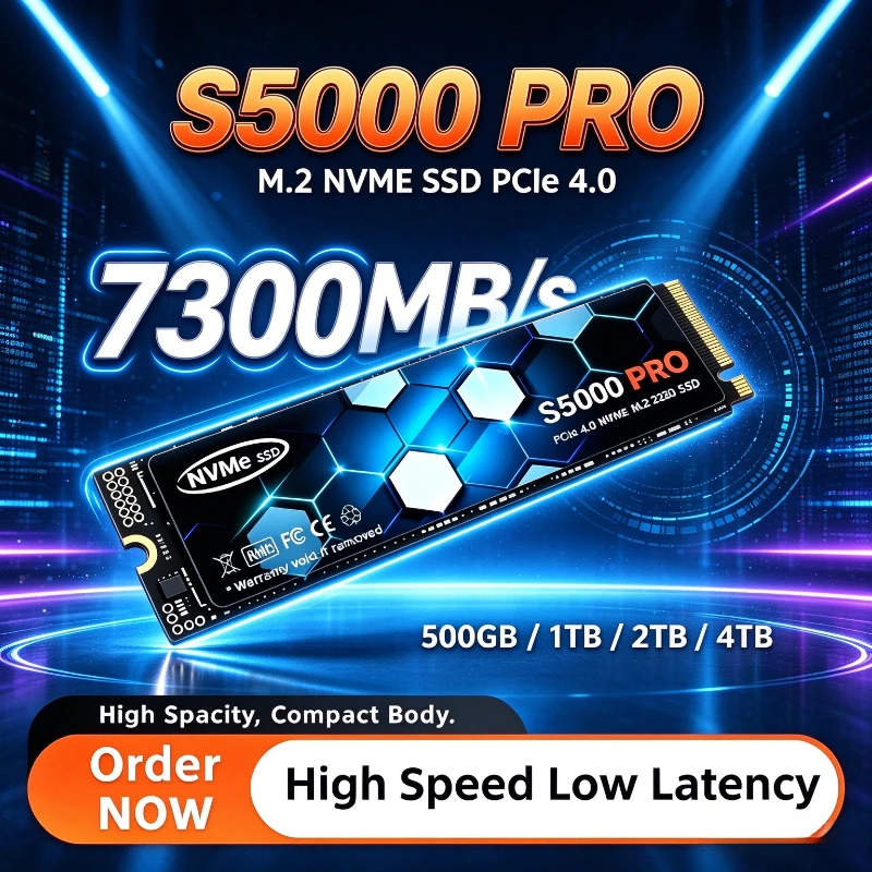 M.2 Nvme 4Tb Pcie 4.0 Ssd - قرص تخزين صلب S5000 PRO M.2
