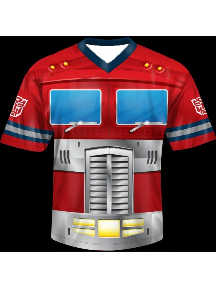 T-shirt manches courtes col rond, ample et confortable, décontracté, imprimé en 3D, dessin animé, guerrier Mobile, été