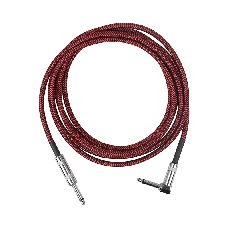 1 Piece Folk Electric Box Bass Electric Guitar Cable Noise Reduction Cable 6.35Mm Audio Cable