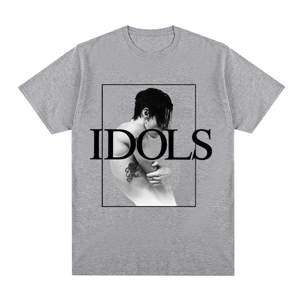 Yungblud IDOLS 2025 ألبوم جولة تي شيرت الرجال النساء الملابس موضة القوطية قصيرة الأكمام تي شيرت عادية القطن الصيف تي شيرت #2