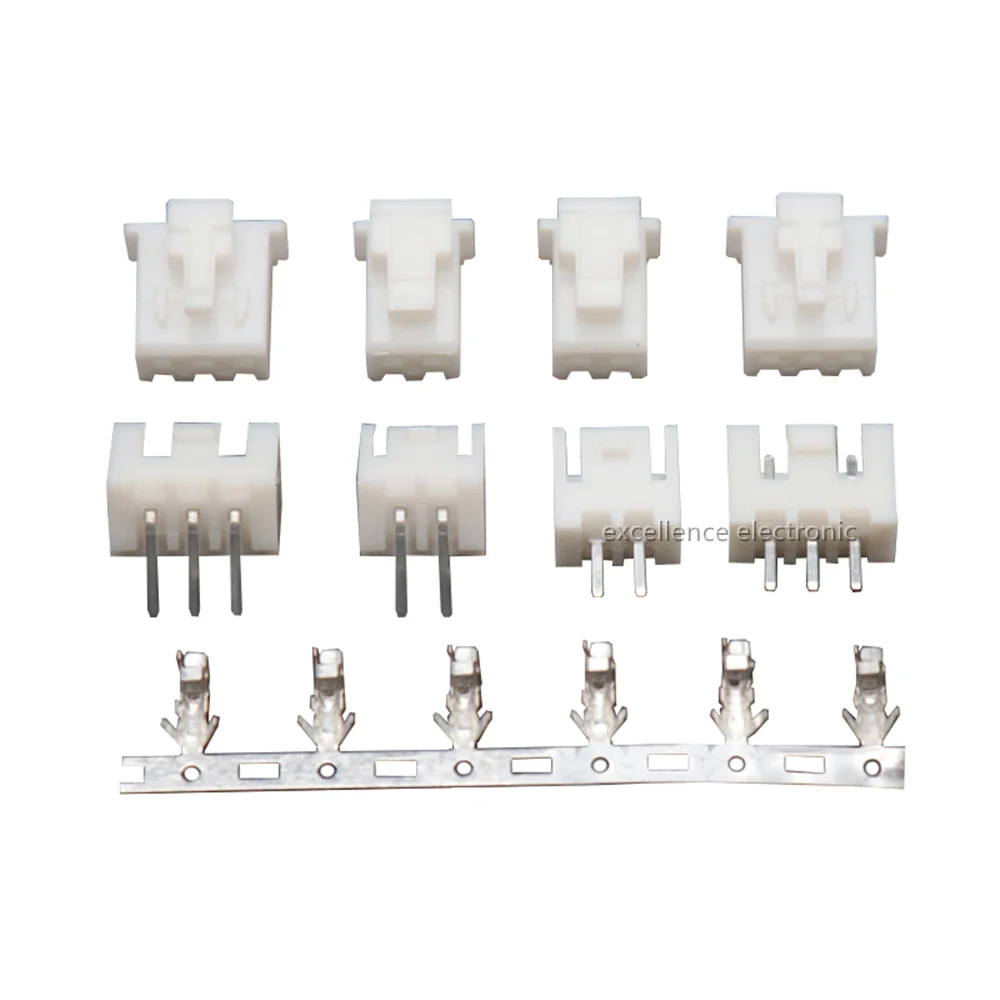 10 مجموعات XHB 2.54 مللي متر موصل مع ثقب مشبك على الرغم من نوع 2/3/4/5/6/7/8/9/10 دبوس مستقيم/منحني دبوس + مبيت + تجعيد محطة أطقم