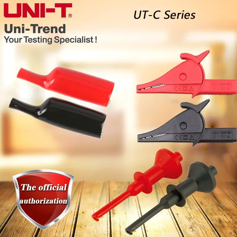 UNI-T UT-C Series Alligator Clips/UT-C01, UT-C02A, UT-C02B, UT-C04A, UT-C05A, UT-C05B, UT-C07, UT-C12