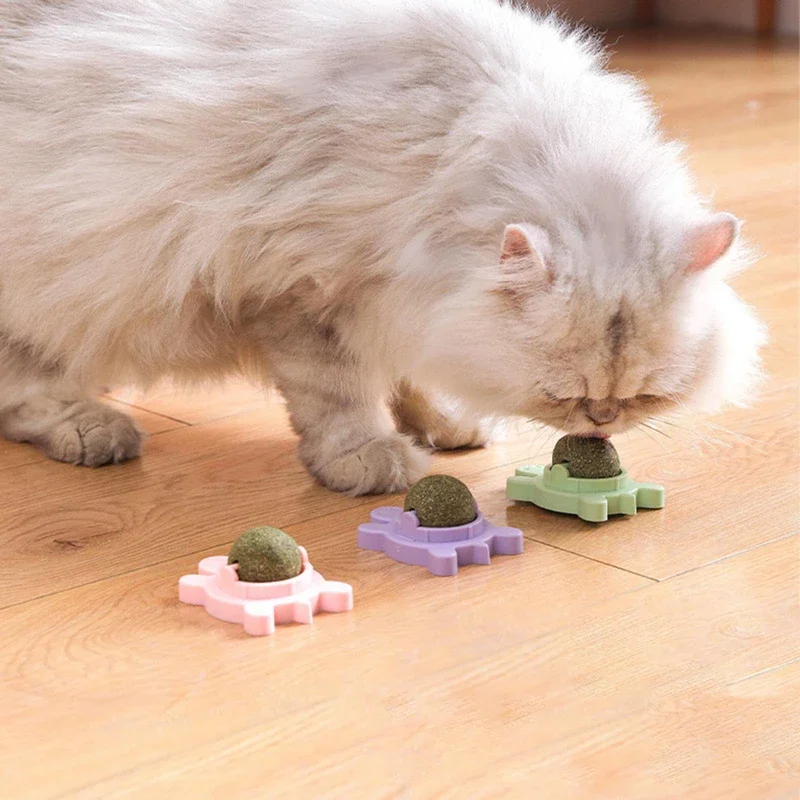 

Cat Catnip Toy Catmint Candy Toys Clean Mouth Digestion Cat Licking Snacks Ball Cat Mint Rotating Ball Kitty Toys Cats Supplies