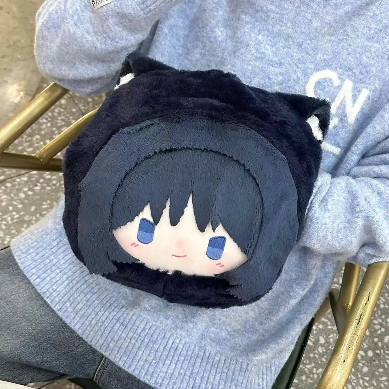 Game Genshin Impact Wanderer Balladeer Cartoon Plush Doll Stuffed Dango Hand Warmer Pillow Cosplay Sofa Back Cushion Gift